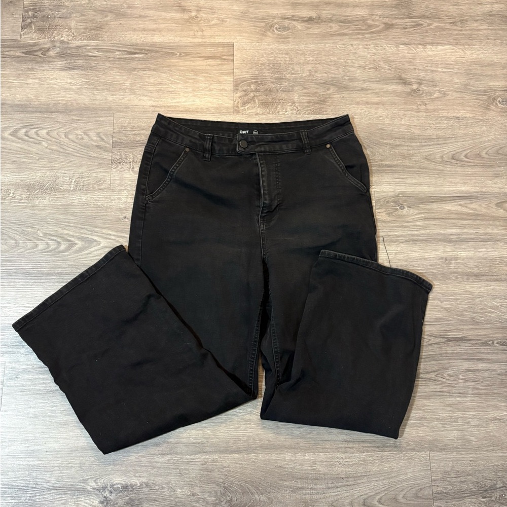 Oat New York Women's Black Wide Leg Jeans